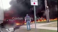Canton Twp. police release body cam footage of fiery crash that hospitalized many