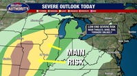 Metro Detroit weather: Limited chance for severe weather as thunderstorms arrive to start the weekend