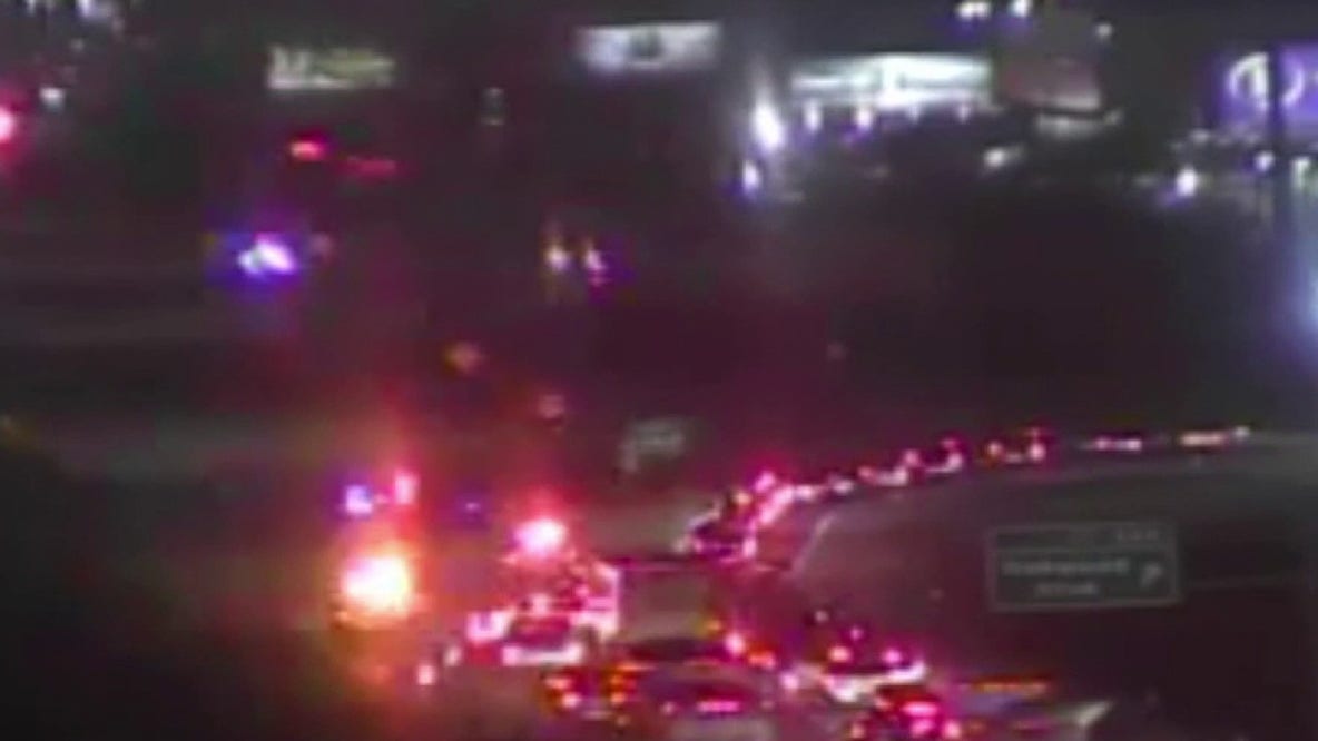 I-94 rollover crash near Dearborn at Oakwood shuts down highway, MDOT says