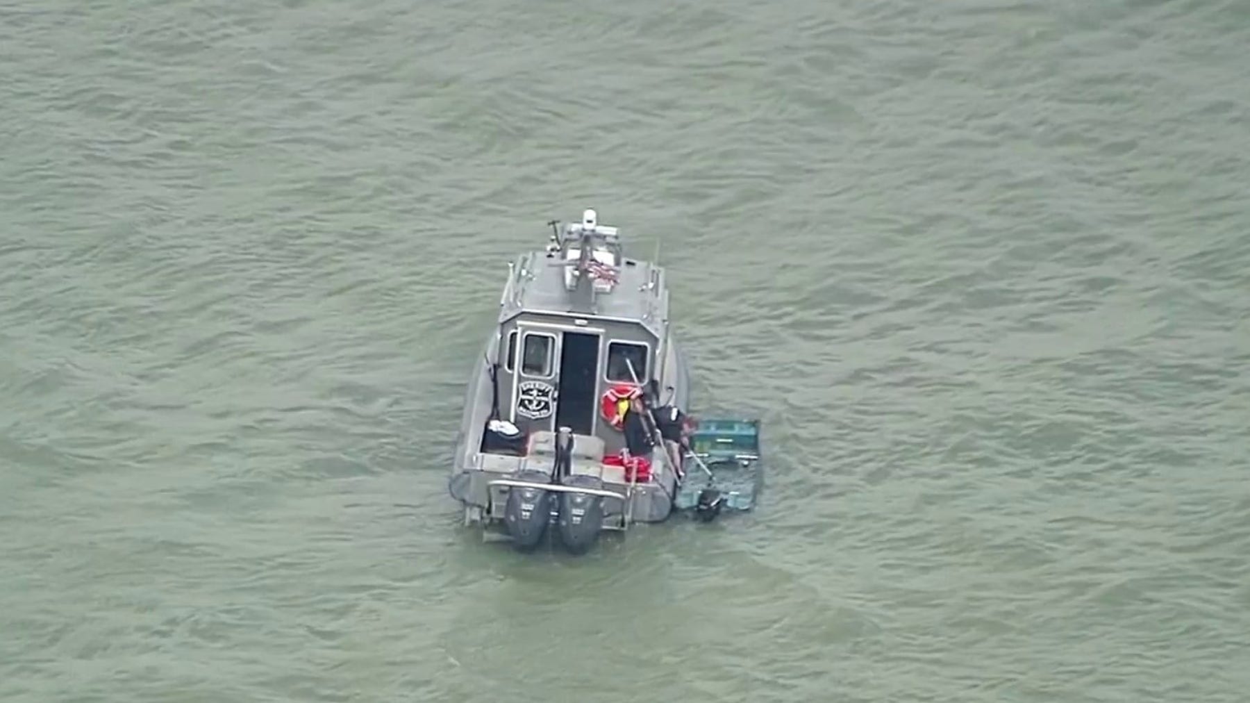 Three boaters rescued from capsized boat on Lake St. Clair