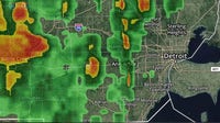 Showers develop with storms in SE Michigan