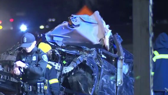 1 killed in violent crash on Detroit's west side