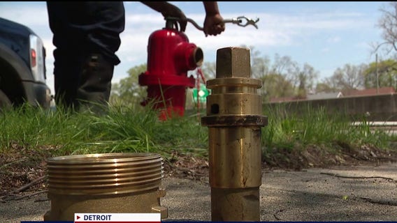 Detroit fire hydrants are getting stripped of brass by thieves, leaving them non-working