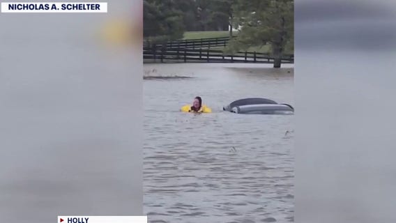 'I was so scared': Holly Road driver saved after sudden flooding engulfed her vehicle
