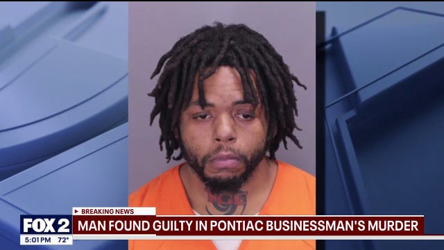 Shooter in 2025 Pontiac business owner killing found guilty