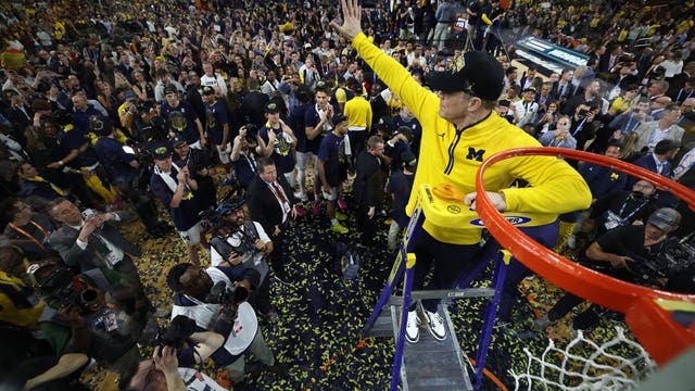 Wolverines wins 2nd national title, beating UConn Huskies 69-63