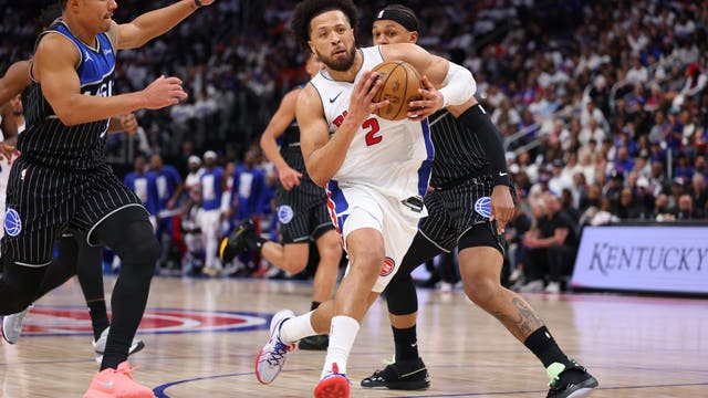 Pistons even series with Magic, snap 11 game home playoff losing streak