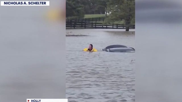 'I was so scared': Holly Road driver saved after sudden flooding engulfed her vehicle