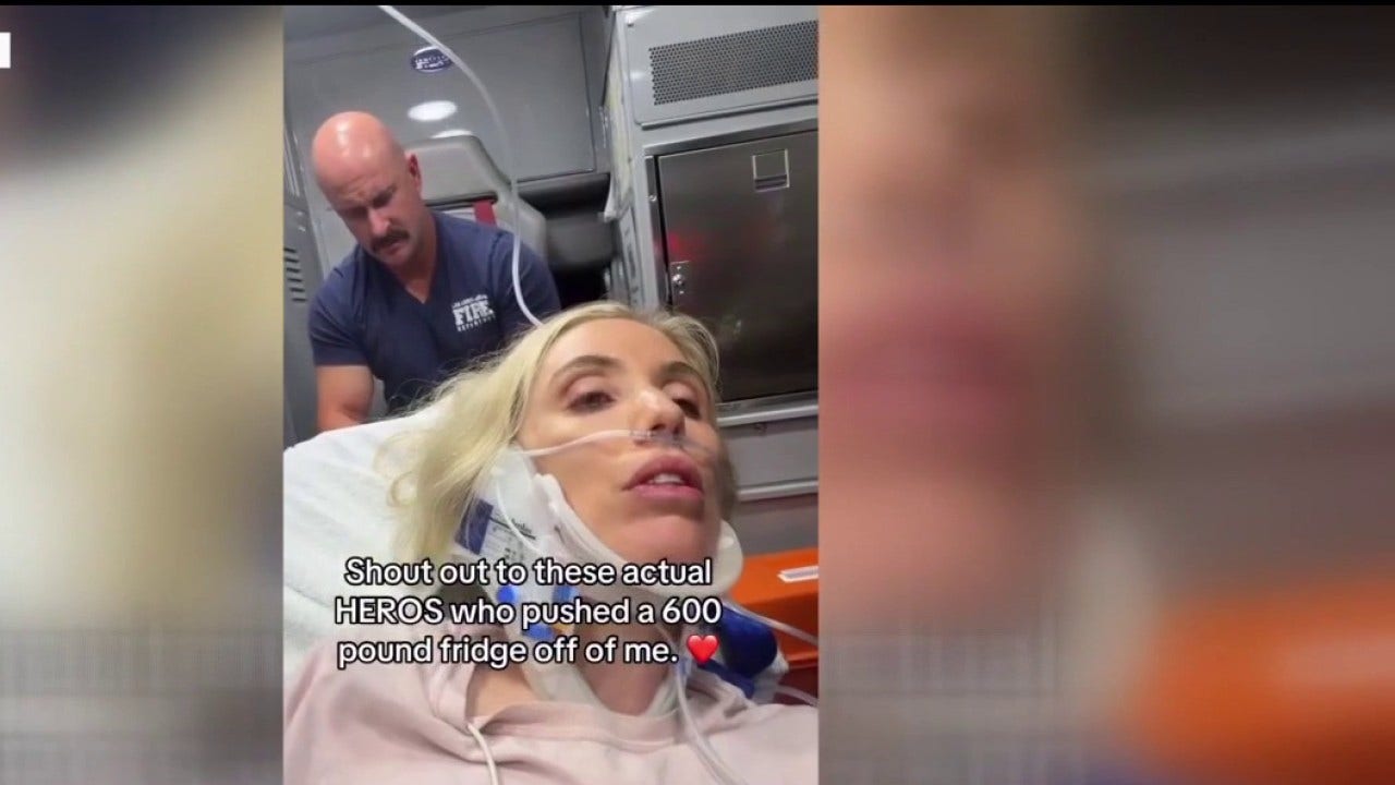 Comedian Laura Clery says she was crushed by her fridge in freak accident