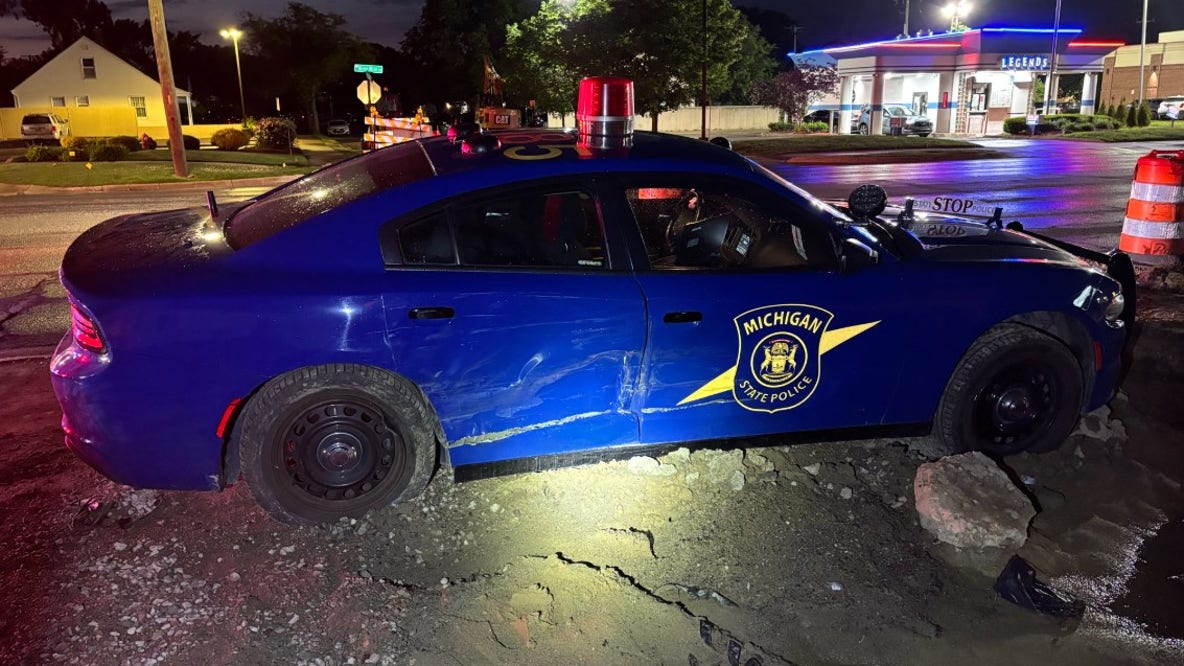 Impaired driver hits MSP trooper in Eastpointe