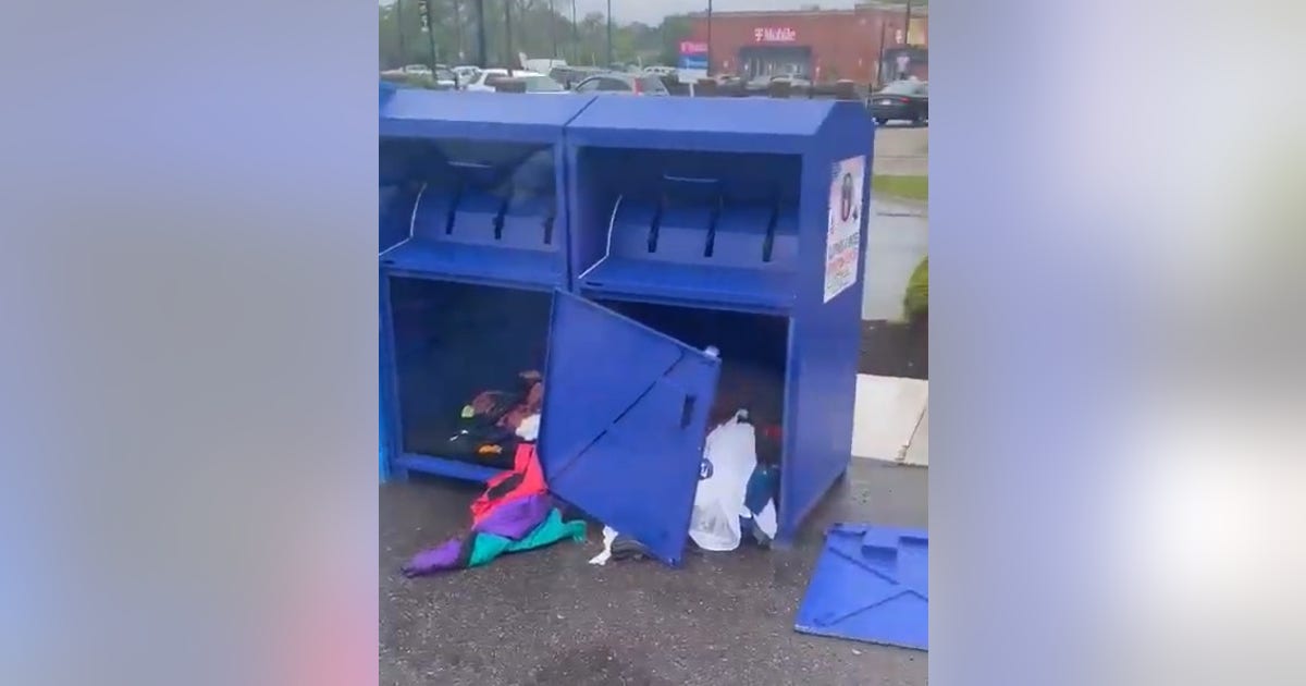 Multiple donation bins vandalized in Detroit