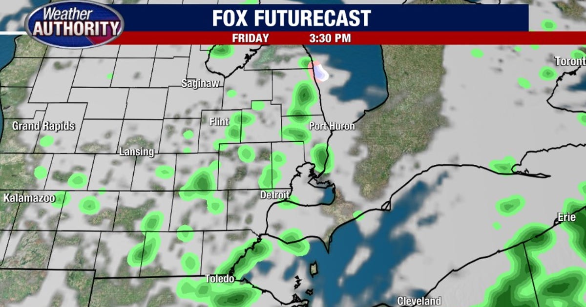 Cool temps, spotty showers continue for Friday | FOX 2 Detroit