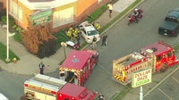 Woman in critical condition after crashing into Detroit funeral home
