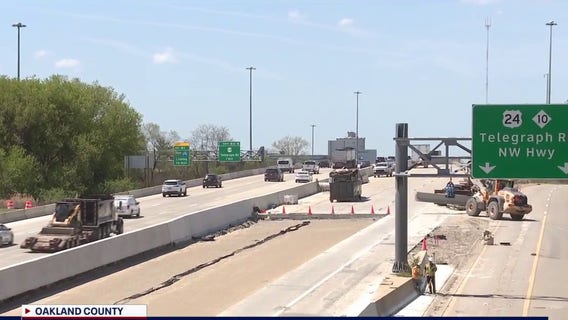 I-696 ramp closure to Lahser, M-10 and Telegraph underway
