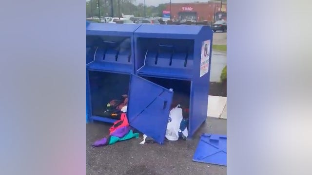 Multiple donation bins vandalized in Detroit