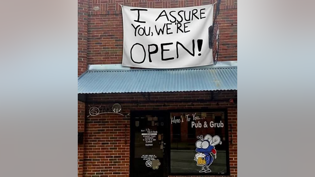I assure you, we're open!, says Hillsdale bar during construction