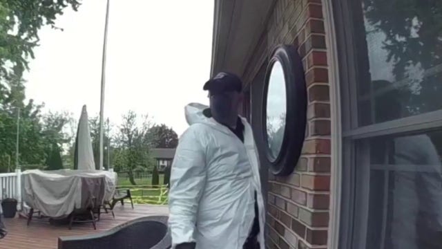 Livonia neighborhood on edge after hazmat suited suspect appears at second home