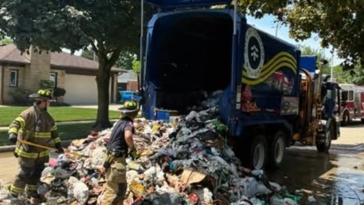 Reminder not to throw lithium-ion batteries away after garbage truck fire