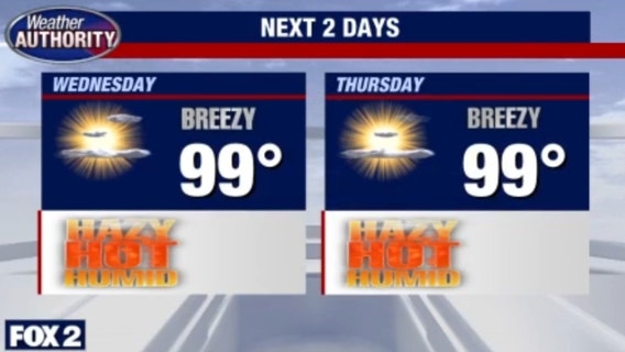 Excessive heat warning in effect through Thursday as temps turn up midweek