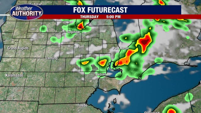 Scattered showers kick off the morning with another day of 70s