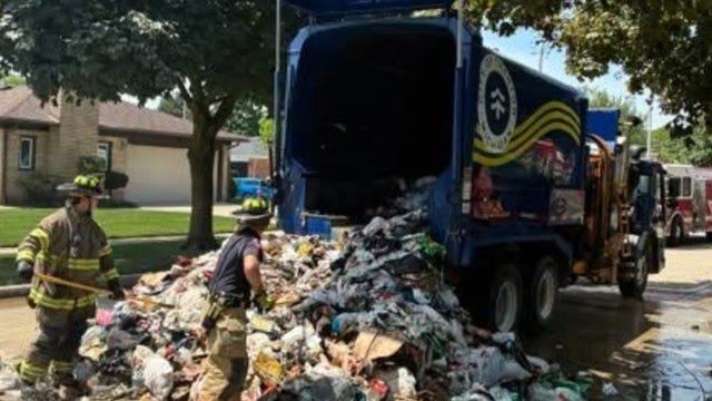 Reminder not to throw lithium-ion batteries away after garbage truck fire