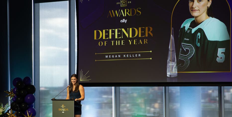 Michigan's Megan Keller wins defender of the year at PWHL Awards