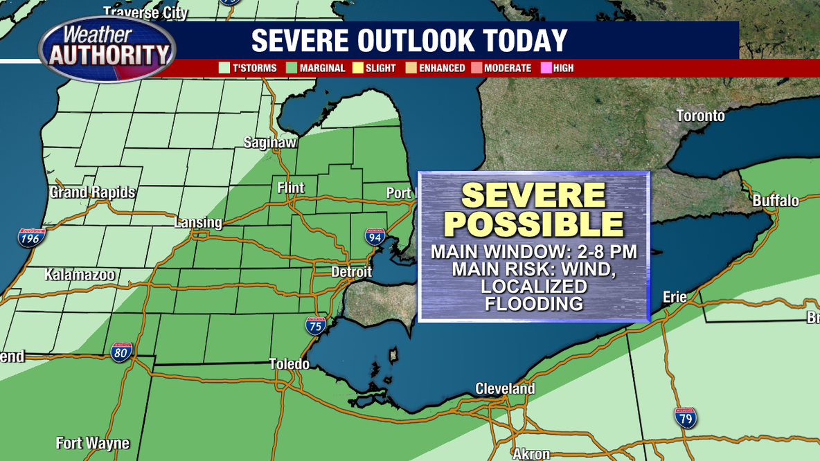Metro Detroit weather: Storm risk later on Thursday