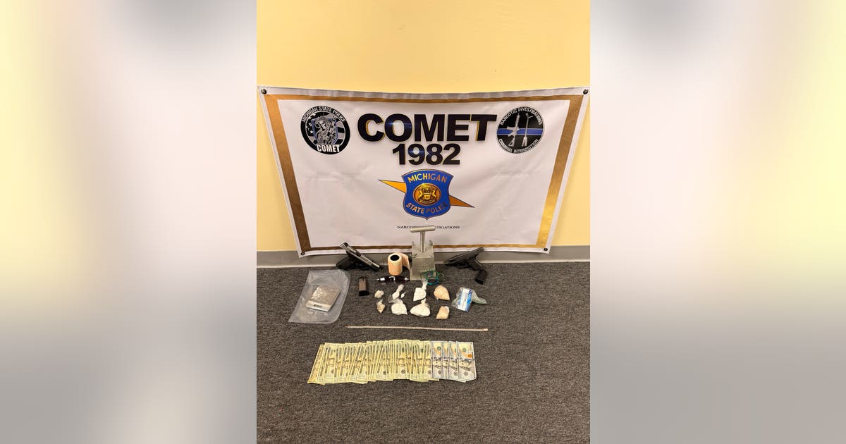 Fentanyl, methamphetamine and guns seized in Detroit