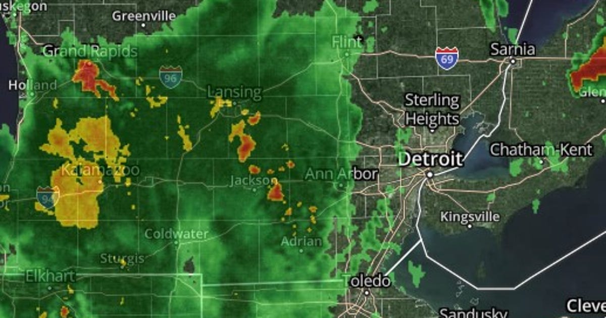 Michigan Severe Weather: Thunderstorms push into Metro Detroit Monday ...
