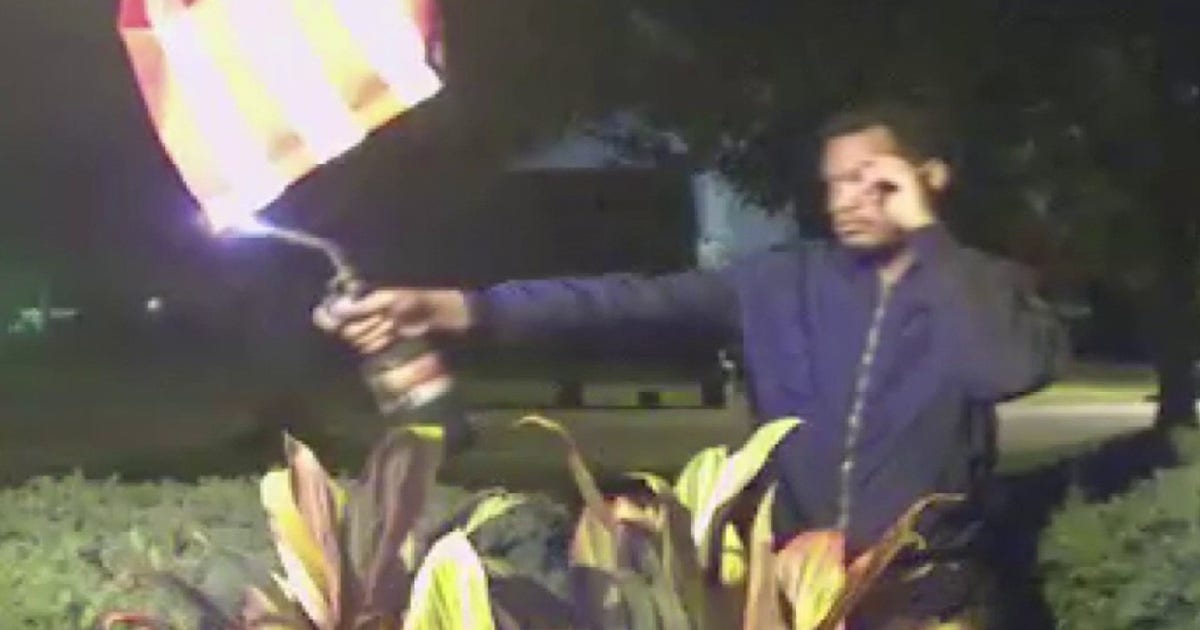 Detroit arson suspect sets American Flag on fire, police investigating