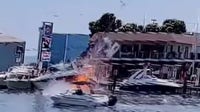 Two still hospitalized after Harrison Twp. boat explosion on Clinton River