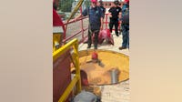 Ida Township firefighters train for grain rescue scenarios