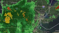Michigan Severe Weather: Thunderstorms push into Metro Detroit Monday