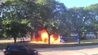 Dearborn elementary school playscape destroyed in suspected arson
