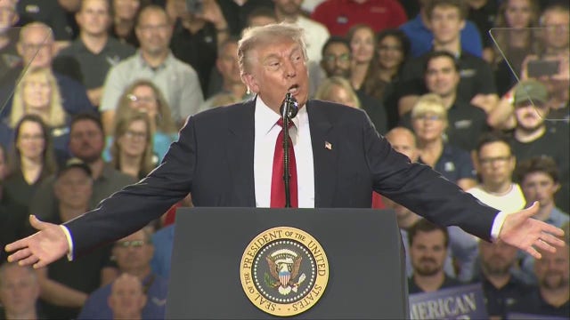 Trump in Michigan: President promotes manufacturing during visit to GM Proving Ground