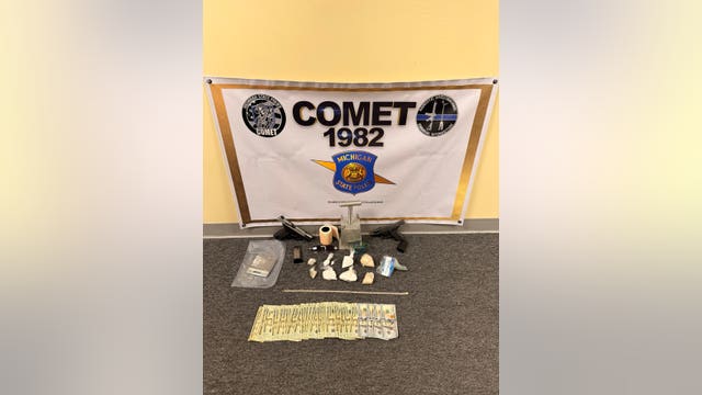 Fentanyl, methamphetamine and guns seized in Detroit