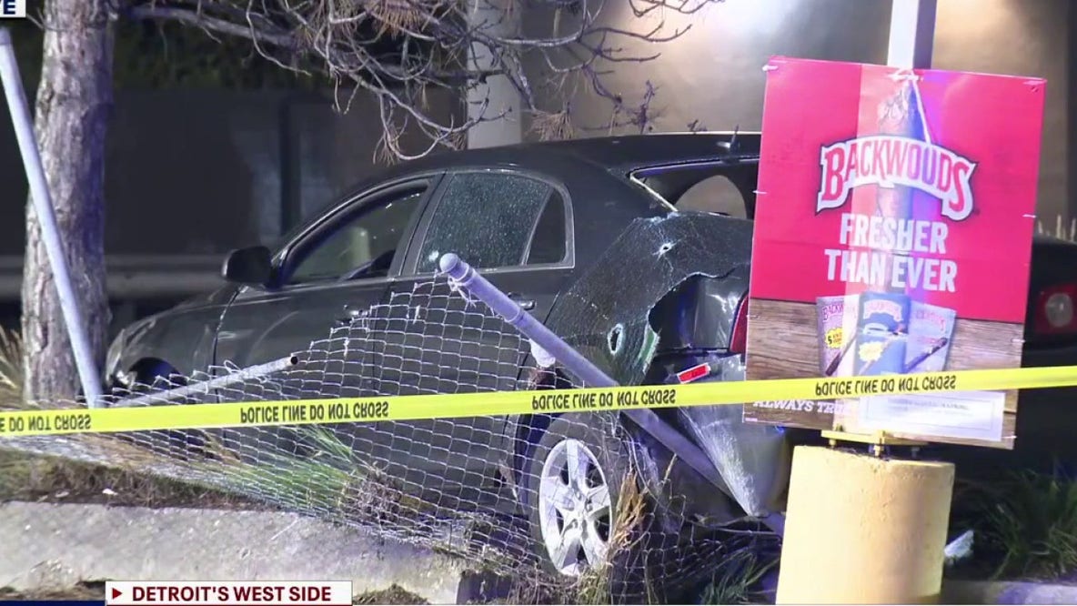 Man found fatally shot inside crashed car on Detroit's west side