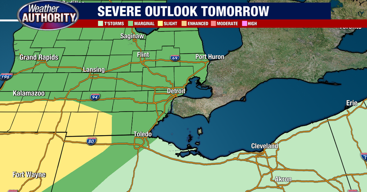 Metro Detroit Weather: Very nice Tuesday, storms move in tomorrow night
