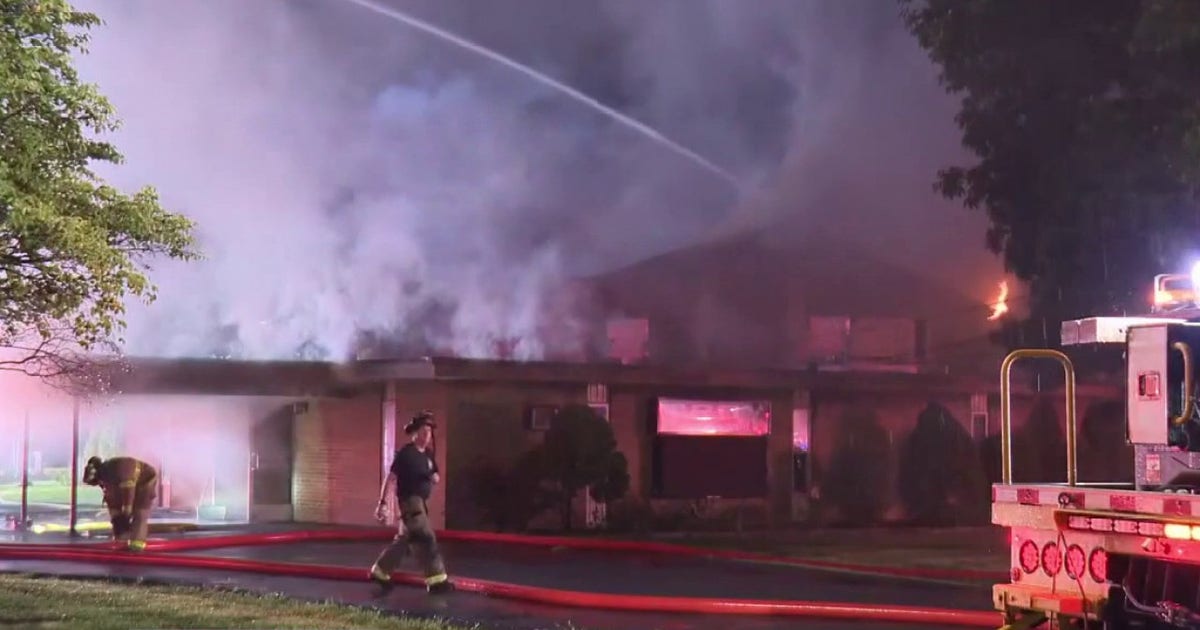 Firefighters at scene of early morning church fire in Troy