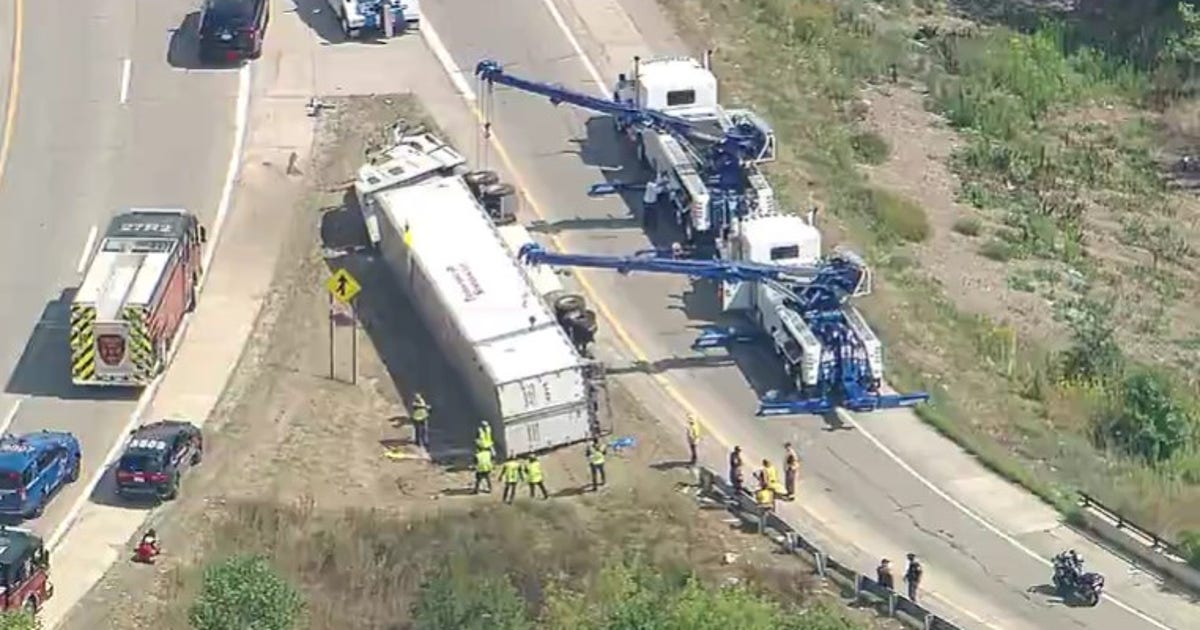 Semi-truck crash on I-96 on-ramp blocks travel from Wixom road
