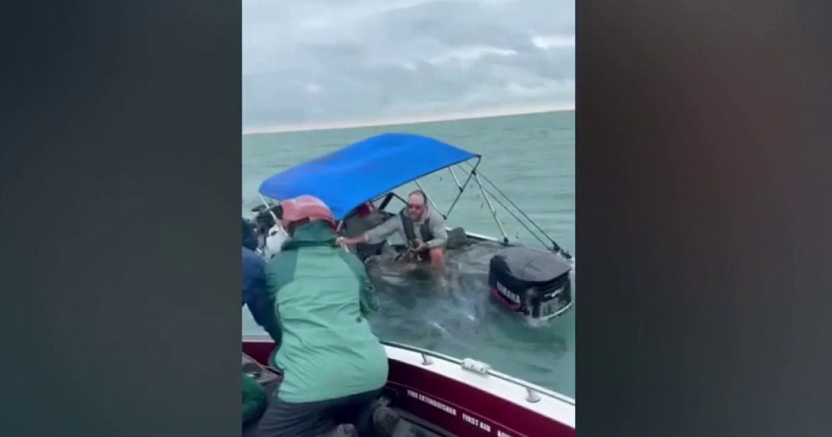 Lake St. Clair charter captain saves 3 fishermen from sinking boat