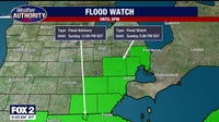 Flood watch in effect for metro Detroit Sunday