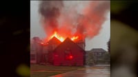 Lightning strike sparks fire at New Baltimore home, caught on Ring camera