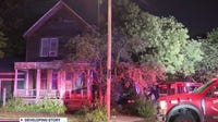 Car crashes into Detroit house, found embedded into foundation