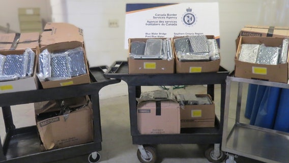 Massive cocaine bust at Blue Water Bridge
