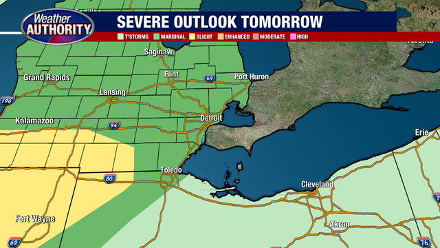 Metro Detroit Weather: Very nice Tuesday, storms move in tomorrow night