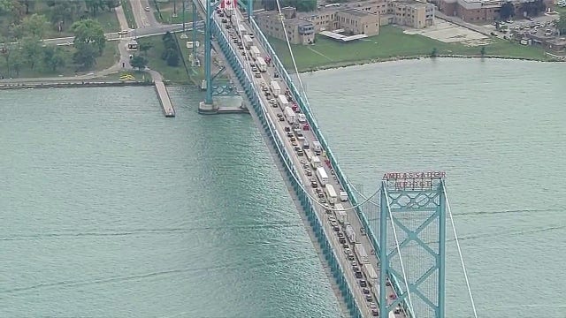 Ambassador Bridge Backup: Suspect arrested after disrupting bridge travel