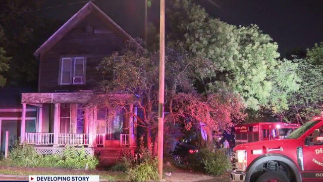 Car crashes into Detroit house, found embedded into foundation