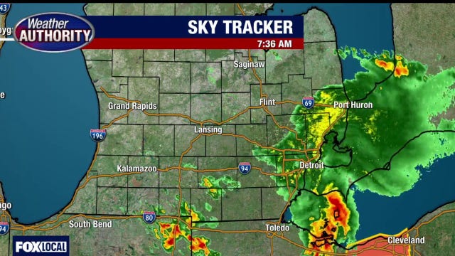 Severe weather Monday morning: Storms move through SE Michigan