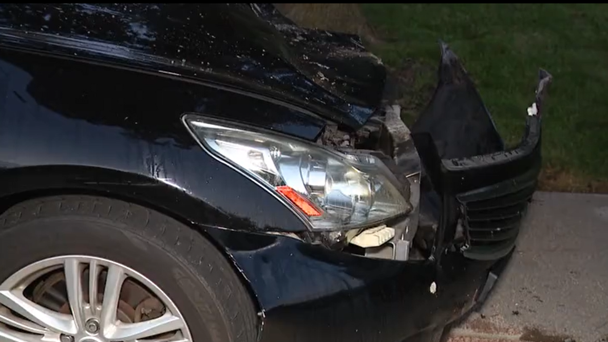 Car flies off highway, and hits parked car in Madison Heights